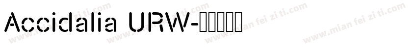 Accidalia URW字体转换